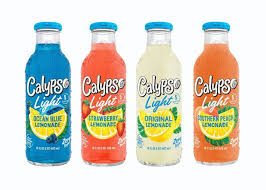Five Calorie Lemonades Calypso Light Lemonade Is Low In Calories And Sugar Free Trendhunte Sugar Free Lemonade Vegan Drinks Peach Lemonade
