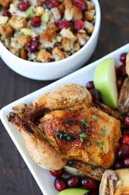 Add flour into the skillet stirring until smooth. Cornish Hen With Apple Cranberry Stuffing Mom Loves Baking