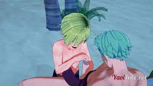One Piece Yaoi - Zoro x Sanji Handjob and Blowjob in a beach - anime Manga  Gay - XVIDEOS.COM