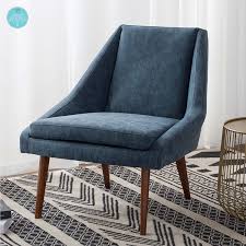 Mid Century Casual Slipper Style Chair Furniture Side Chairs Leather Lounge
