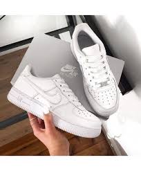 Nike Air Force 1 Low All White Shoes Uk Sale Nike Sneakers Women White Nike Shoes White Nikes