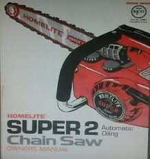 Need to fix your xl2 chainsaw? Homelite Super 2 Chain Saw Chainsaw Color Owner Parts Service Repair Manual Ebay