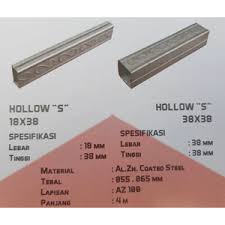 ⏩ cek promo harga gypsum terbaru 2021 disini ada 15+ varian jenis dan merk plafon gypsum terbaik shunda plafon, list gypsum, jayaboard. Jual Rangka Plafon Hollow S 13x18 38x38 Galvalum Cv Prasetya Sidoarjo Jawa Timur Indotrading