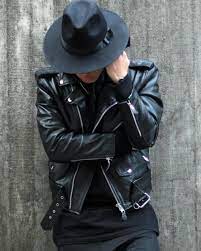 Black Leather Hat Leather Jacket Street Style Mens Outfits Hats For Men