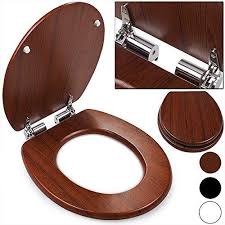 Toilettensitz Holz Absenkautomatik Edelstahlscharnieren Wc Sitz Toilettendeckel Toilettendeckel Klodeckel Toilette
