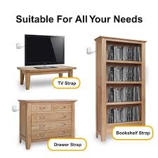 Ellas Homes Furniture And Tv Anti Tip Straps Adjustable Earthquake Resistant Straps Best Wall Anchor Protection Fo Baby Proofing Furniture Furniture Anchors