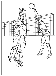 Volleyball player coloring page to color, print or download. Volleyball Coloring Pages Coloring Home