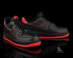 Nike Air Force 1 Low Black Action Red Nike Nike Air Force Nike Air Force Sneaker