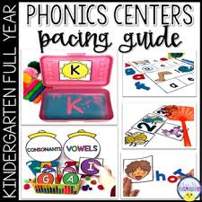 Kindergarten Phonics Activities For The Year Pacing Guide Tpt
