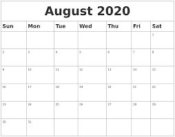 August 2020 Calendar Printable Black And White Download This Free 2020 Monthly Printable Calendar With A Simple Black And White De In 2020 Printable Calendar July June Calendar Printable November Printable Calendar