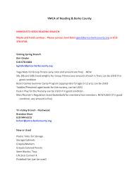 ymca of reading & berks county