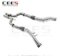 CEES Catless Downpipe for Mercedes-Benz S63 AMG W222 4.0T 5.5 2014-2022  Stainless Steel Exhaust Performance Without Catalyst nocat