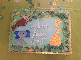 I Give So Much Credit To The Publix Bakery They Exceeded My Expectations With This Cake Baby Shower Cakes For Boys Welcome Baby Boys Baby Shower Cakes