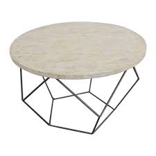 Metal base in a gunmetal finish 34 diameter x 18 high very lightly used and in great condition. 22 Off West Elm West Elm Origami Coffee Table Tables