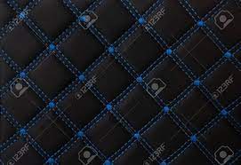 Maybe you would like to learn more about one of these? Classic Black Leather Mat With Straight Blue Stitching Soft Leather Stock Photo Picture And Royalty Free Image Image 124760095