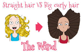 Straight Hair Vs Big Curly Hair The Wind Tall N Curly Big Curly Hair Curly Hair Styles Straight Hairstyles