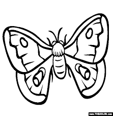 Free coloring pages to print or color online. Insect Online Coloring Pages