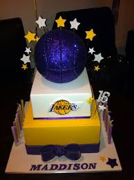 Shop for los angeles lakers championship jerseys as they play in the nba finals at the los angeles lakers lids shop. 38 Lakers Cakes Ideas Basketball Cake Lakers Cake