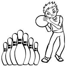 Coloring pages for kids and children. Pin On Simple Bowling Coloring Pages