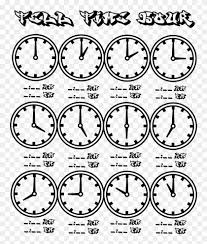 Tell Time Clock Hour Chart At Coloring Pages For Kids All