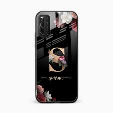 Black Floral Name Personalised Vivo V19 ...