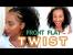Flat Twist Twist With Curls