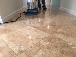 Deep Cleaning, Sealing And Polishing Large Travertine Floor - Stone  Cleaning And Polishing Tips For Travertine Floors