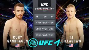A professional competitor since 2015, he has also competed for legacy fighting alliance. Ufc Fight Night 192 Main Event Cory Sandhagen Vs Tj Dillashaw Ufc 4 Youtube