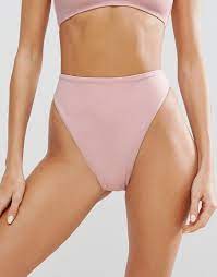 Missguided High Leg Bikini Bottoms Pink High Leg Bikini Bottoms Bikinis Swimwear