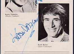 Karen Valentine and Keith Baxter signed Playbill page