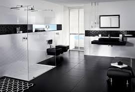 You can also look for some pictures that related of luxury home design by scroll down to collection on below this picture. Liking The Black Floors And The White Walls With Black Strip Might Be Good If Bathroom S Black White Bathrooms Black Tile Bathrooms White Bathroom Interior
