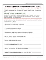 Clauses worksheet here s a fun mall themed worksheet to help your students better recognizes clauses and sentence structure. Is It An Independent Clause Or A Dependent Clause Grammar Worksheets