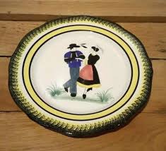 Assiette Quimper Henriot Vintage 1950 1960 Eur 19 00 Picclick Fr Quimper Bretagne Bretagne Assiette