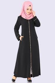Modaselvim Ferace Leopar Biyeli Tasli Ferace Pd3023 Siyah Dresses With Sleeves Dresses Fashion