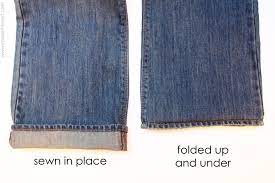 How to cut your jeans. How To Cut Jeans To Alter Shorten The Length Keep Identical Hem