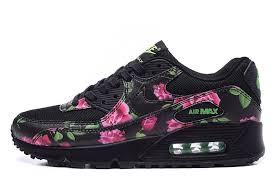 2015 Nike Air Max 90 Limited Edition Women Shoes Black Rose Black Pink Flower Kmartwomensshoes Nike Air Max Nike Air Max 90 Sneakers Nike Air Max