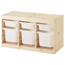 Trofast Combi Rangement Boites Pin Pin Teinte Blanc Clair Blanc 94x44x52 Cm En 2020 Stockage Ikea Rangement Jouet Et Rangement Bas