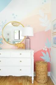 How We Painted A Colorful Abstract Wall Mural Updated Young House Love