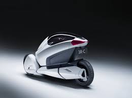 Honda 3r C Concept Left Rear Electric Car Concept Futuristic Motorcycle Vehicles