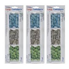 My favorite organizing containers are from the dollar store or woven baskets from home goods. Elizabeth Ward Bead Storage Solutions 3 Piece Large Organizing Storage Containers For Small Beads Crystals Fasteners And More Clear 3 Pack Target