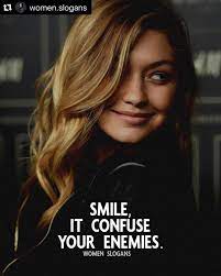 Confuses Them And Lets Them Know That You Are Not Bothered By Them Repost Women Slogans With Positive Attitude Quotes Strong Mind Quotes Attitude Quotes