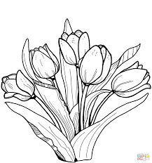 Tulips Coloring Page Free Printable Coloring Pages Abstract Coloring Pages Coloring Pages Free Printable Coloring