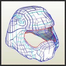 Doom Doomguy Helmet Free Papercraft Download Papercraft Download Paper Crafts Doom