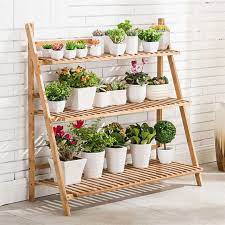 Standing flower shelf, flower pot shelves with wood for plant display. 10 Awesome Diy Plant Shelf Design Ideas To Organize Your Indoor Garden Design Decorating Diy Plant Shelf House Plants Decor Plant Stand Indoor