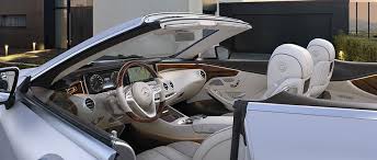 Inside, there is electrically adjustable front seats, interior led ambient lighting, wireless phone charging box, and mercedes' comand infotainment system complete with two 12.3in screens, dab radio, sat nav and smartphone integration. Mercedes Benz S Class Interior S 560 Cabriolet Mb Of Henderson