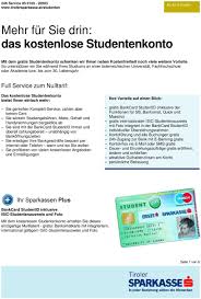 Gibt es eine kostenlose kreditkarte dazu. Aktuelle Konditionen Fur Studenten Konto Pdf Kostenfreier Download