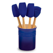 Questions & answers about le creuset large professional silicone spatula. Le Creuset Silicone Utensil Set 5 Piece Indigo Cutlery And More