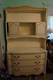 2048 x 1018 jpeg 263 кб. Vintage French Provincial Bedroom Furniture Set Ranch White Gold Rose Gold Ebay