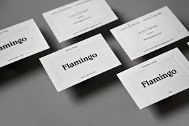 New Brand Identity For Flamingo By Bibliotheque Bp O Embossed Business Cards Business Card Branding Unique Business Cards Design