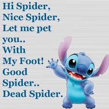 Spider Hello Gaint Oh A Gaints Foot What Nooooo Lilo And Stitch Memes Lilo And Stitch Quotes Fun Quotes Funny